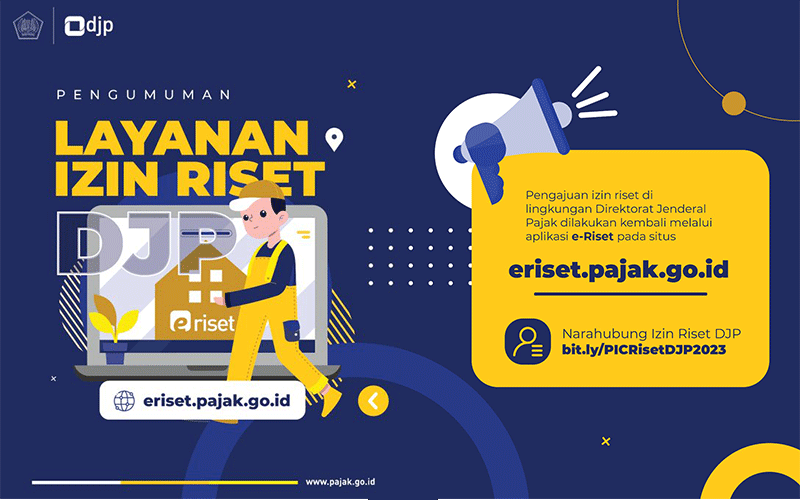 Situs e-Riset Dibuka Lagi, Izin Penelitian di DJP Bisa Diajukan Online