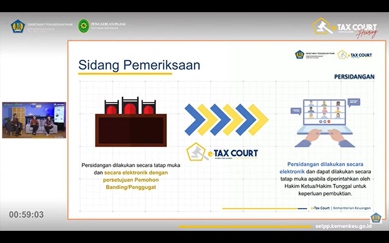 Ada e-Tax Court, Sidang Bakal Digelar secara Elektronik